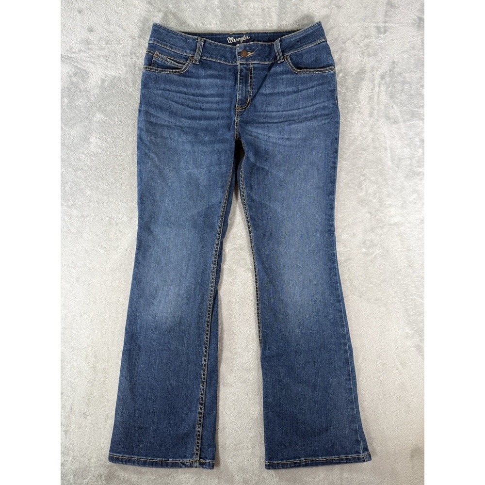 Wrangler Jeans Womens 13x30 Blue Denim Retro Mae Bootcut Mid Rise Western 09MWZ